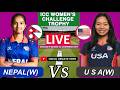 NEPAL WOMEN’S VS USA WOMEN’S ICC  WOMEN’S CHALLENGE TROPHY 2026 LIVE SCORE &amp;  COMMENTRY