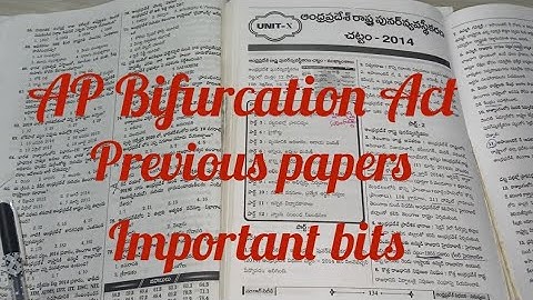 AP Bifurcation Act Previous papers Important bits Very useful video #meenaprapancham