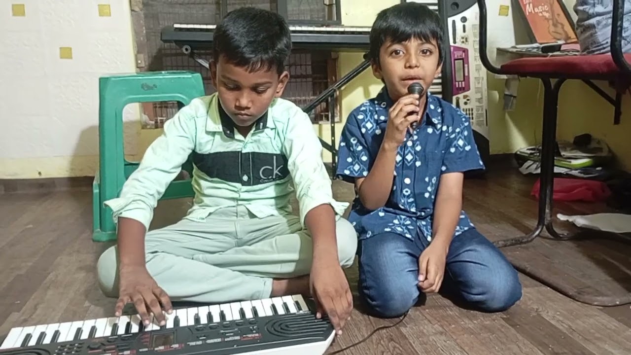 K V S SCHOOL PRAYER SONG PLAYED BY CHERRI SINGING ABHIRAM.