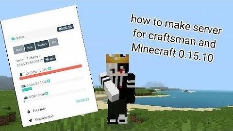 how to create server for craftsman and Minecraft 0.15.10 #craftsman #minecraft #0.15.10