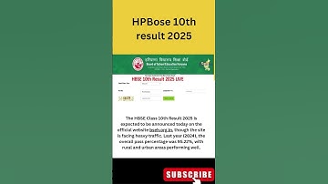 hbse 10th result 2025