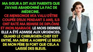 My parents disowned me because of her lie 5 years later I am her only hope in the ER