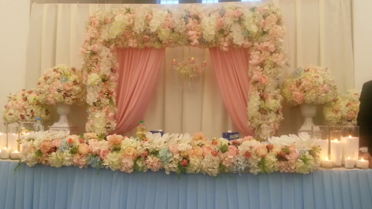 Стол молодоженов, нежно голубой, нежно розовый, цвет пудры, Creative Studio LUXURY, ТЕЛ: 0939216567