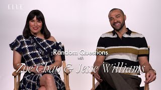 Your Place Or Mine's Zoe Chao and Jesse Williams on Rom-Coms and Pick-Up Lines | Random Questions