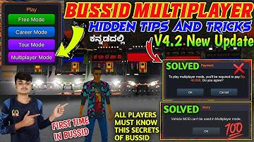 Bussid Multiplayer Secrete Hidden Tricks By Crazy Gaming Kannada 🤩 Bussid Multiplayer In Kannada 💛❤️
