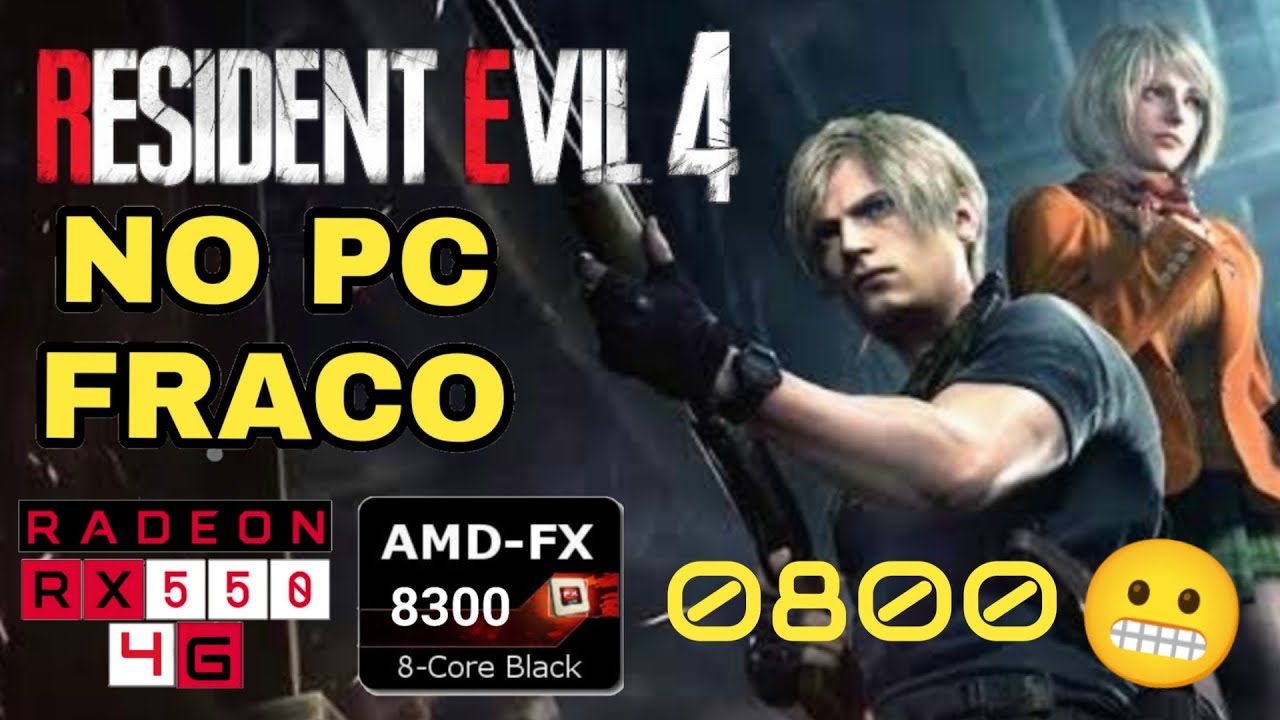 AGORA SIM!😱 RESIDENT EVIL 4 REMAKE VERSÃO FINAL NO PC FRACO