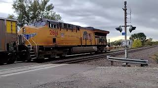 Celebrity Trains in Kansas UP Coal and Manifest train smashed autorack 1DPU Profile