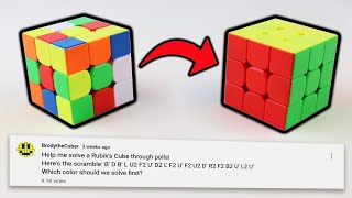Solving a Rubiks Cube Through YouTube Polls