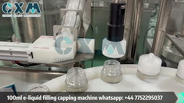 Automatic E-Liquid Filling Capping Machine | Vape Juice Bottle Filling Line