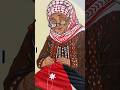 هدبتلي شماغي الاحمر بيدها وغزلت علم اليوم الوطني للعلم الاردني