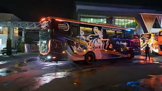 Spesial Line Perdana Bus Haryanto 126 Masuk Garasi Pengging