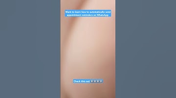 Automated Appointment Reminders on WhatsApp #shorts #appointment #reminder #pabblyconnect