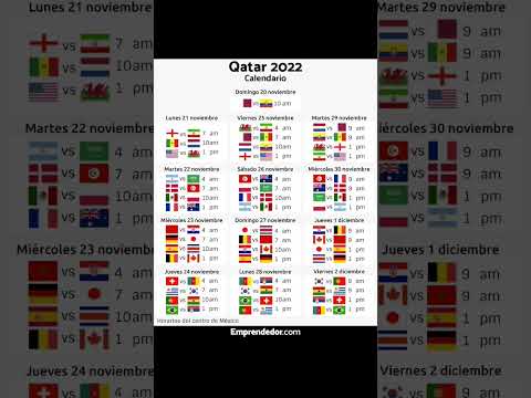 Calendario del mundial