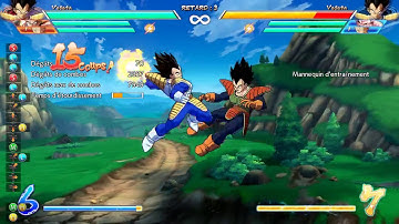 Base Vegeta vanish combo loop mid screen