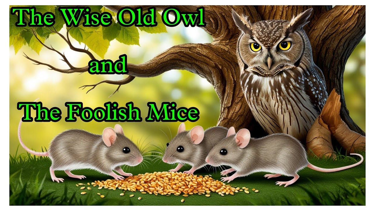 The Wise Old Owl and the Foolish Mice || A Moral Story About Caution ...