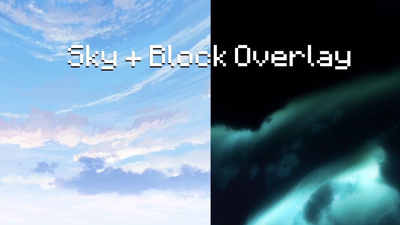 Block And Sky Overlays Minecraft Pack Youtube