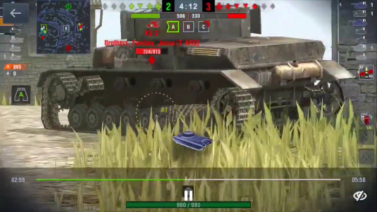 Type 58 WoT Blitz replay; Castilla; 6 kills, 2819 dmg