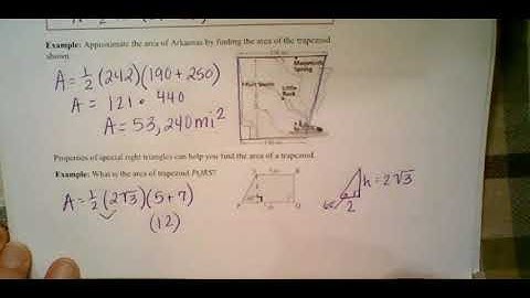 10.2 Areas of Trapezoids, Rhombuses,  and Kites