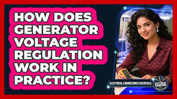 How Does Generator Voltage Regulation Work In Practice? - Electrical Engineering Essentials