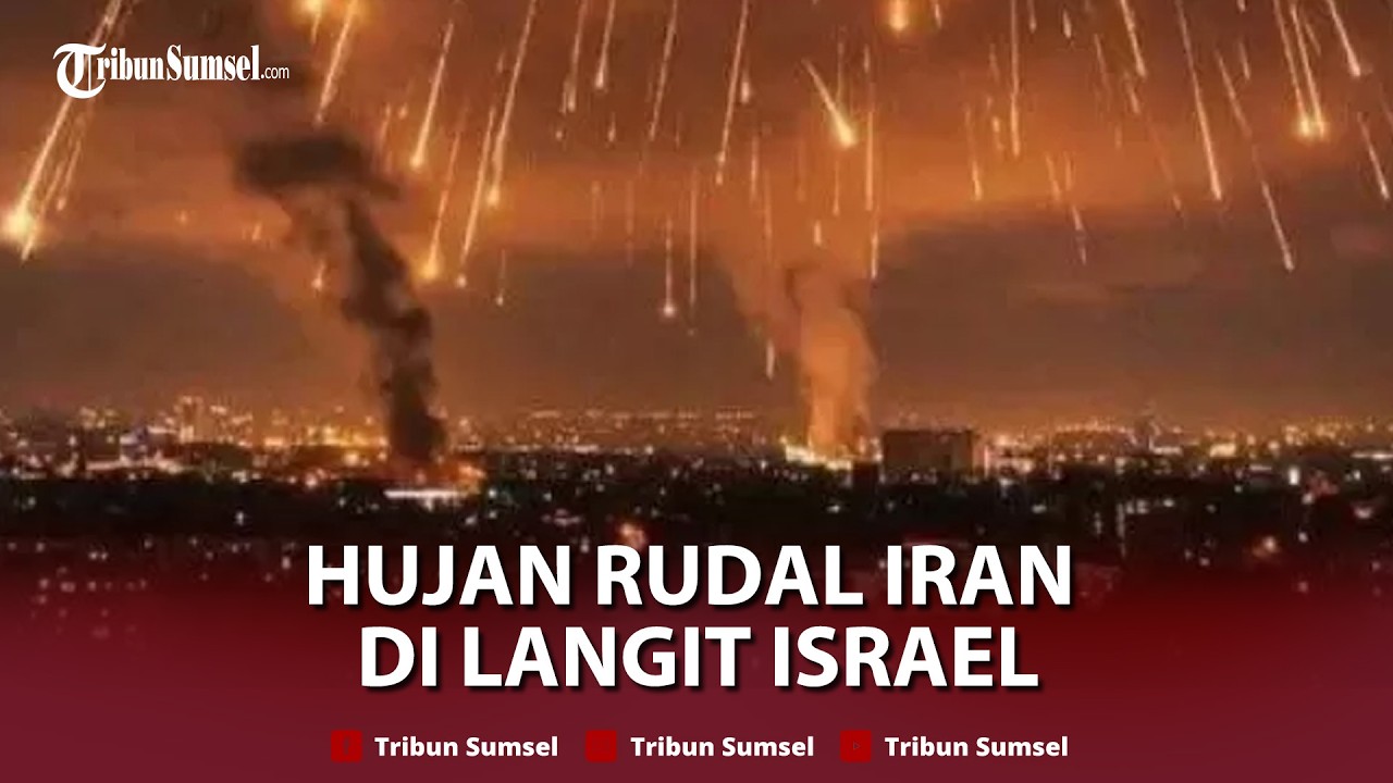 🔴Detik-detik Rudal Iran Ngamuk, Bombardir Tel Aviv secara Membabi Buta