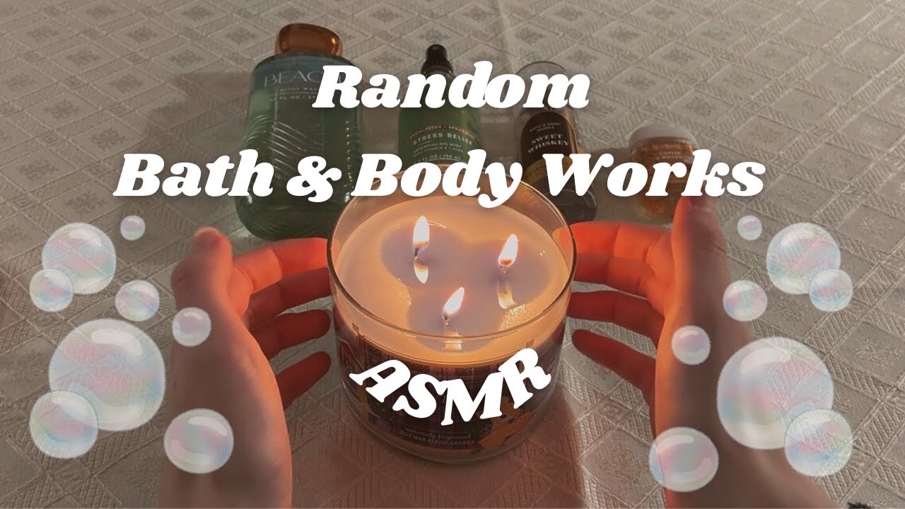 random bath & body works ASMR🛁🫧