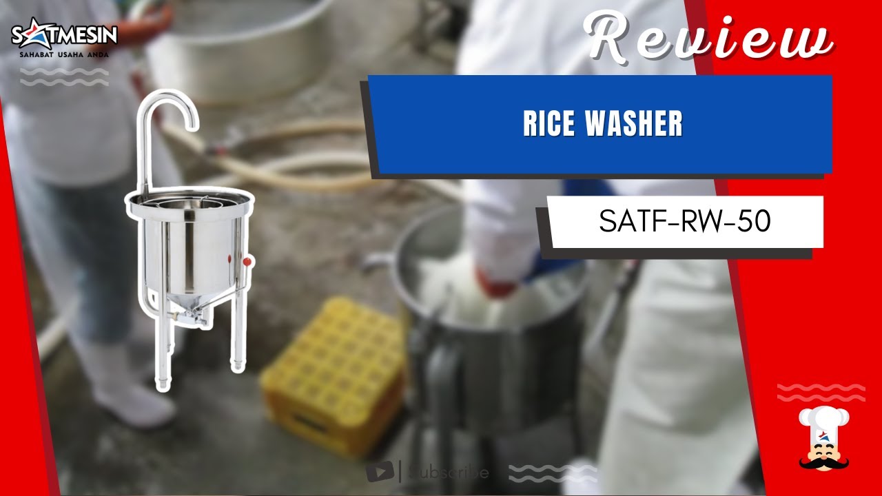 Rice or Bean Washer RW-50 – Mesin Cuci Beras & Kacang Kapasitas Besar, Efisien & Praktis