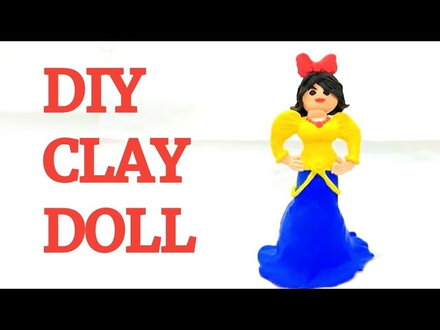 How to make Snow White princess with Play-Doh / step by step