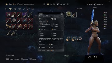 no rest for the wicked, two-handed weapons，Sieger,  Attack Mode, Skill, X=Evasive Combo