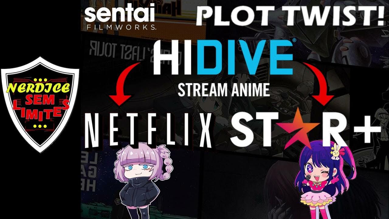 BOMBA! SENTAI vai Lançar ANIMES do HIDIVE na NETFLIX e STAR PLUS no BRASIL!  