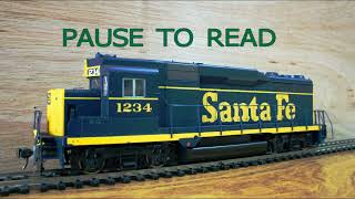 At&Sf Railroad Gp30 Emd Diesel No 1234 In At&Sf Livery. Proto 2000 Ho Gauge Model.