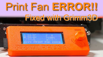Fixing the Prusa Print Fan Error