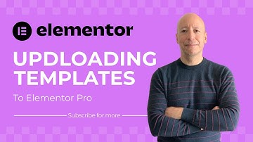 How to import a template into Elementor Pro