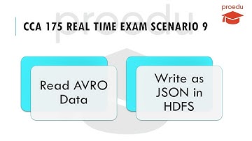CCA 175 Real Time Exam Scenario 9 | Read AVRO Data | Write as JSON in HDFS