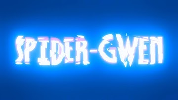 Spider-Gwen - Spider-Verse | Blender Glitched Title Animation (V1)