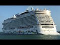 Norwegian and Royal Caribbean Sail Away from Miami