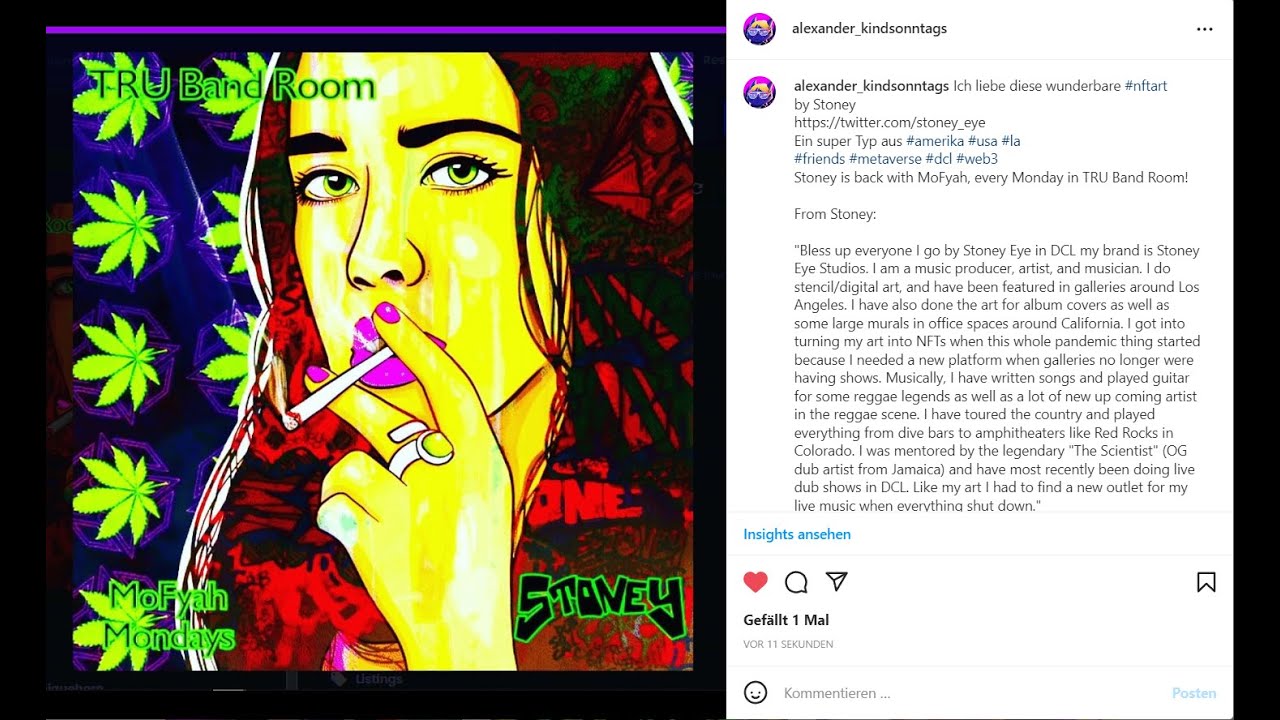 Metaverse Crypto Avatar´s Party The Rocking Uniquehorns NFT love from StoneyEyeStudios @stoney eye