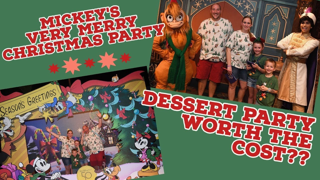 Mickey's Very Merry Christmas Party and Dessert Party.  Can You Enjoy This Event with Kids?