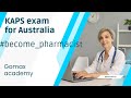 KAPS EXAM INFORMATION FOR AUSTRALIA PHARMACIST|How to become pharmacist in Australia|Full process 🤓