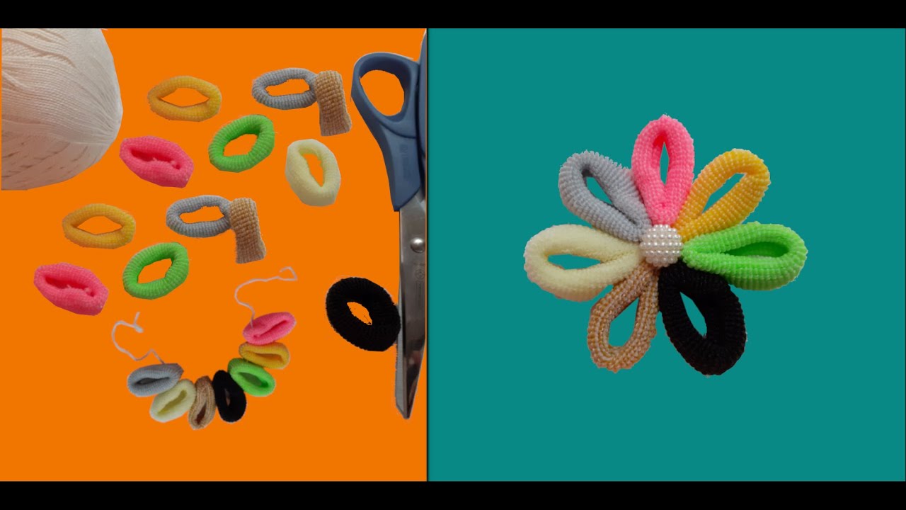 4 IDEIAS INCRÍVEIS COM XUXINHA / DIY - 4 Amazing Ways to Reuse Hair Rubber Bands