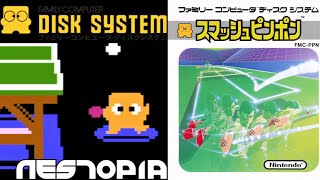 Smash Ping Pong 1987 Famicom Disk System Fds Gameplay In Hd Nestopia
