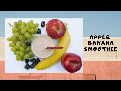 Apple Banana Smoothie | Healthy Smoothie | Easy Smoothie