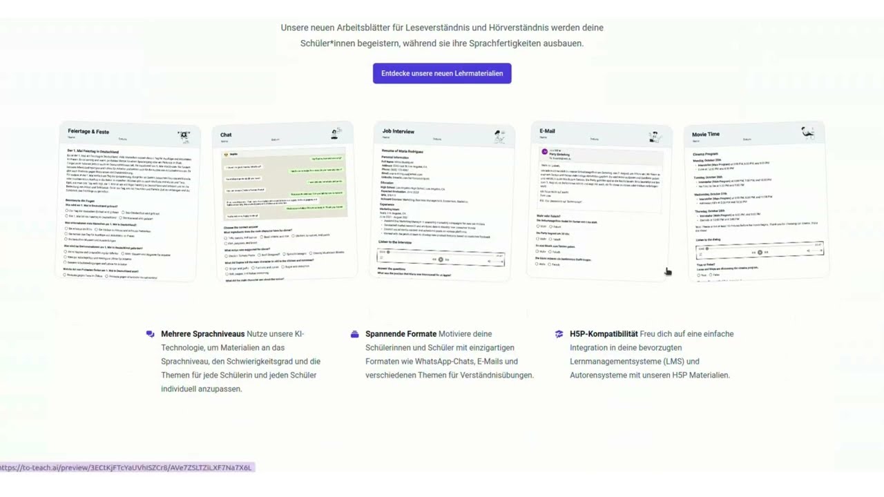 ⁣To teach_: Künstliche Intelligenz für Unterrichtsmaterial & Lehrkräfte