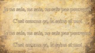 Video thumbnail of "Vanessa Paradis - La Seine (Lyrics)"