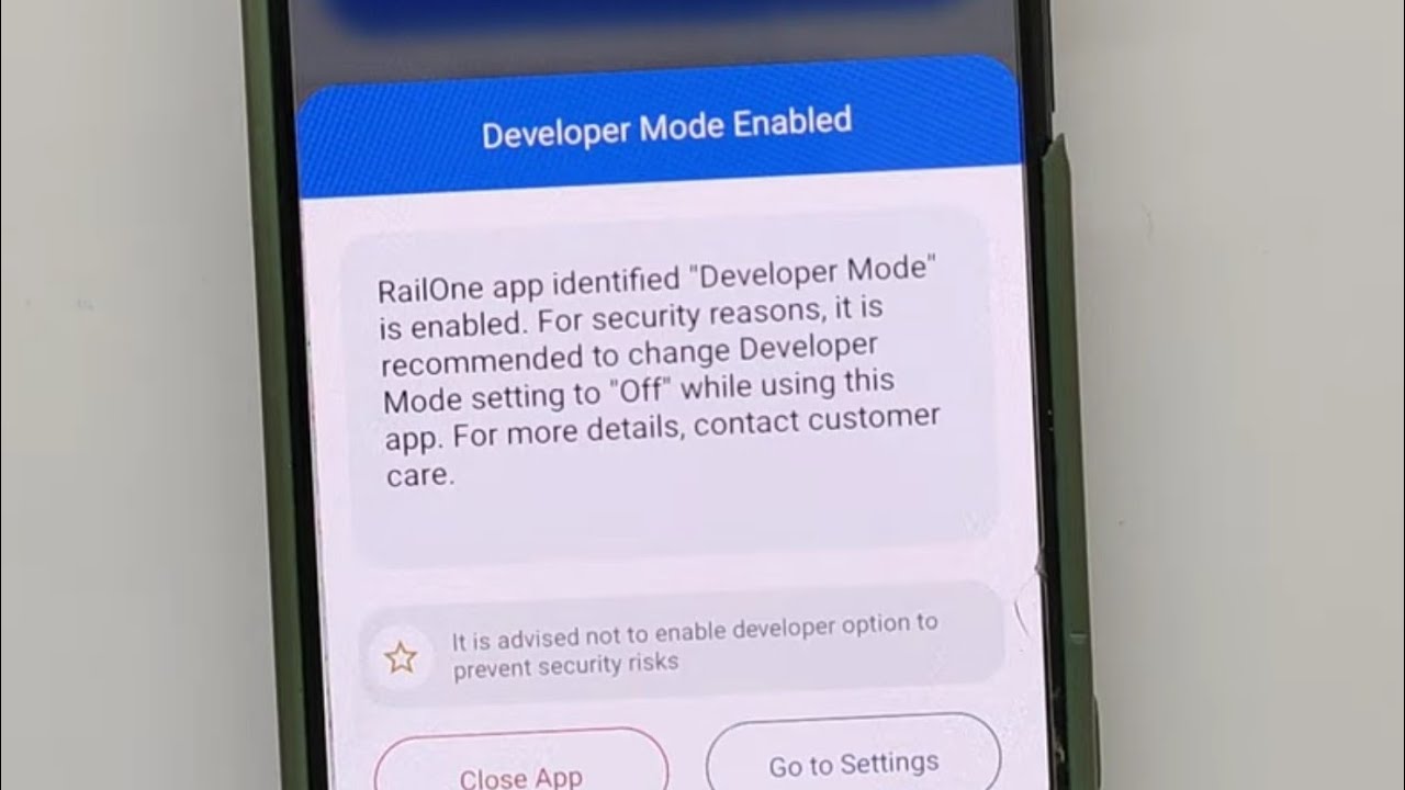 Developer Mode Enabled | How To Fix This Issue Any App - YouTube