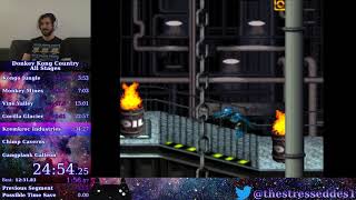 Successful Super Jump Roll- Donkey Kong Country frame perfect trick