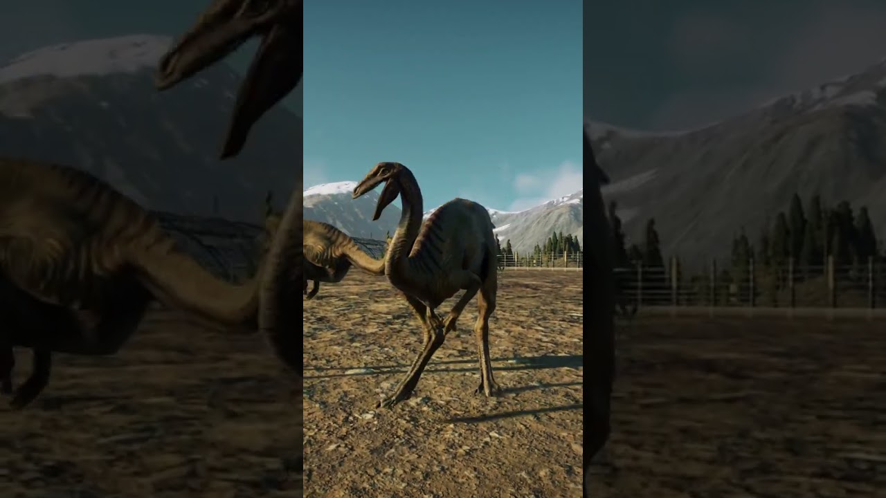 JPOG Gallimimus Jump Scares His Mate After Pecking His Butt!!! 