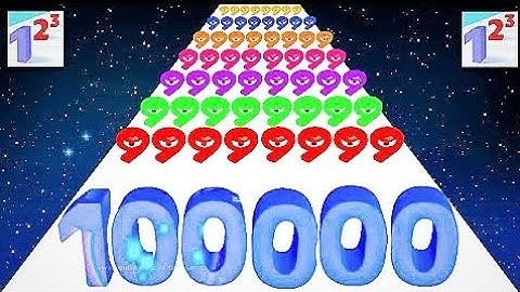 Number run vs Number Merge Run Asmr Gameplay