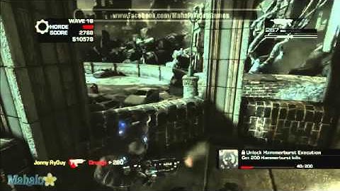 Gears of War 3 Horde Mode Gridlock First Attempt with JR Wave 161643