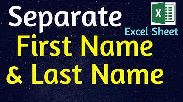 How to Separate First Name & Last Name in Microsoft Excel | No Formula Use | Excel Tips 2020