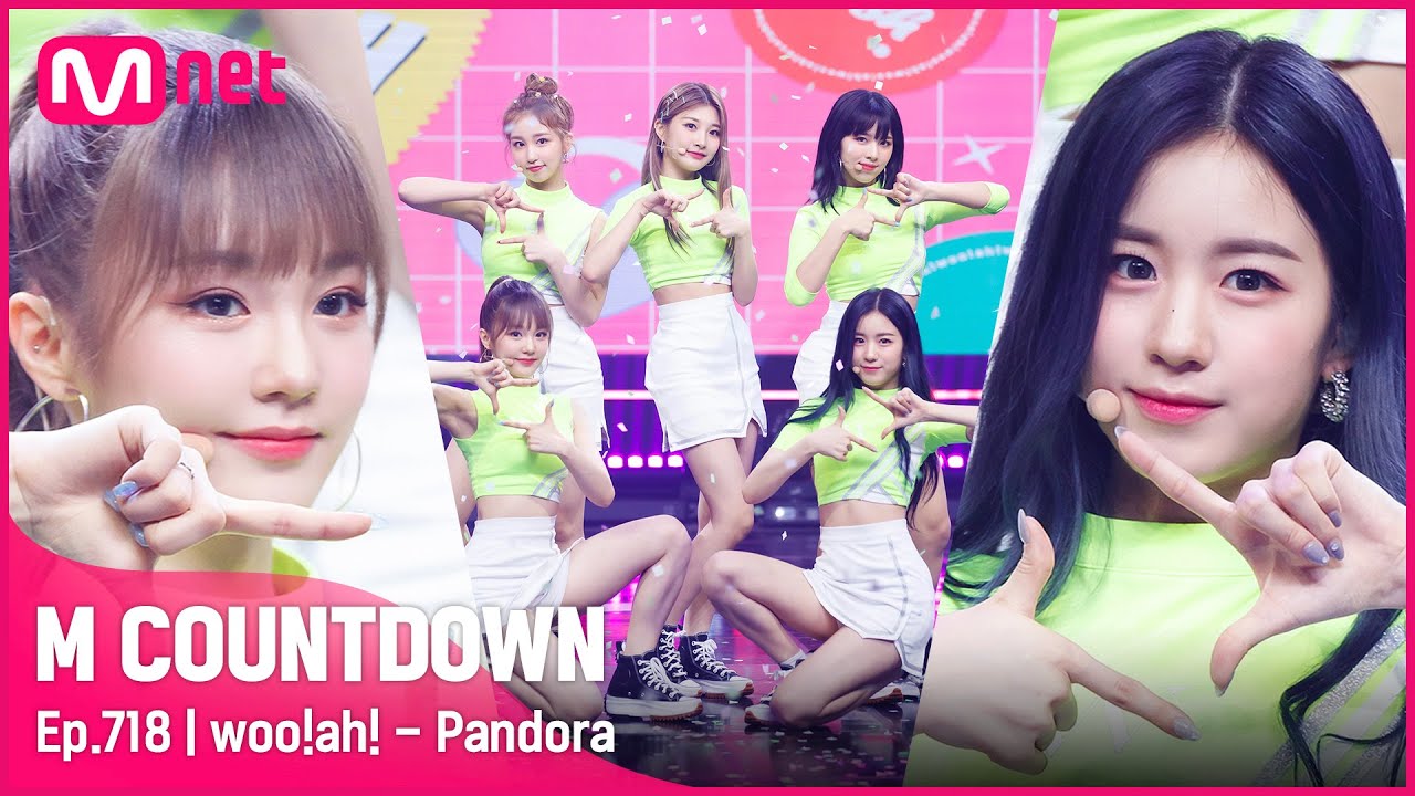 [woo!ah! - Pandora] KPOP TV Show | #엠카운트다운 EP.718 | Mnet 210715 방송